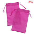 2 Pcs Rose Red Yoga Resistance Band Bag Yoga Accessories FTJ.AU