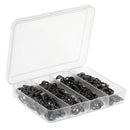 170Pcs High Strength Stainless Steel Double Lure Connectors Oval Split Rings