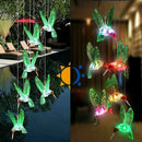 Solar light hummingbird led light wind chime 7 color hummingbird lamp hangi&+