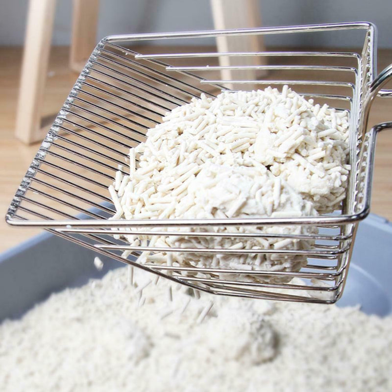 Litter Scooper Stainless Steel Saves Time & Reduces Dust Metal Craft