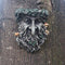 Old Man GreenMan Tree Face Leaf Garden Yard Tree Fence Ornament Sculpture