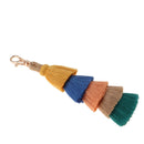 Stylish Hand Made Colorful Bohemian Pom Pom Tassel Bag Charm Keychain