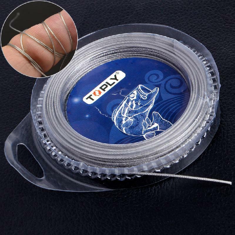 7 Strands Fishing Wire Trace With Coating Leader Jigging Line Stainless Steel