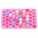 55Heart Silicone Cake Chocolate Cookies Baking Mould Mold Soap ice Tra tool S2Y4