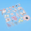 flower bird patches for clothes iron-on transfers easy print diy appliques OH