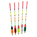 5pcs Vertical Fishing Float Bobbers Wooden Fishing Buoy Rock Fishing Tackle