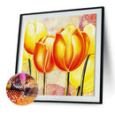 DIY Diamond Painting Kits Golden Flower Full Round Drill Handicraft (NX121)