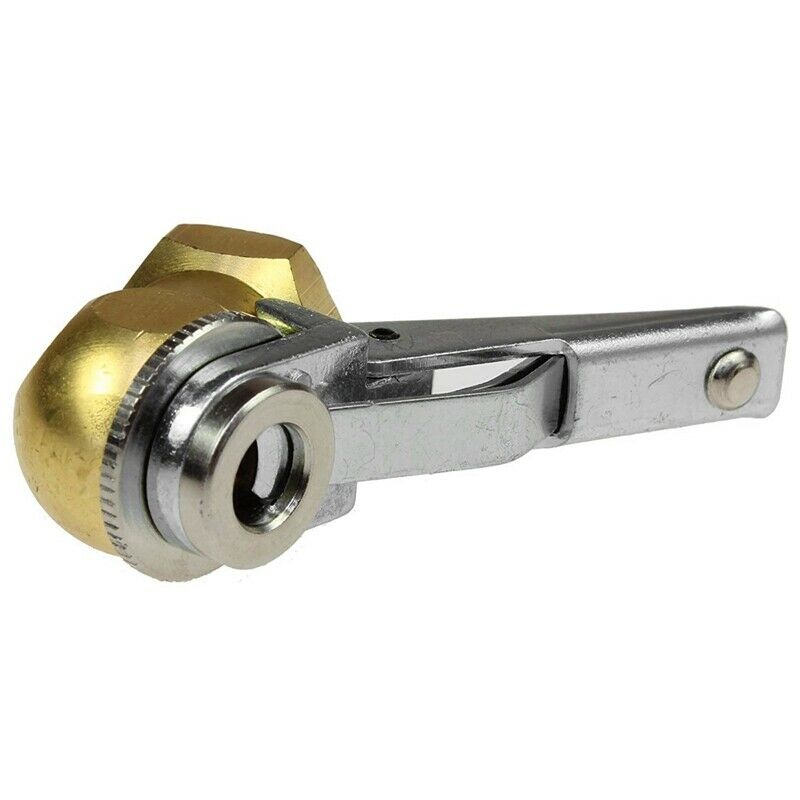 Air Chuck Open Flow Ball Tire Inflator Air Chuck Brass with Clip for Tire I