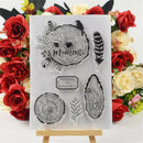 Vivid  Tree trunk ring Scrapbooking Album Card Decor DiaryCraft Clear Stamps  Z