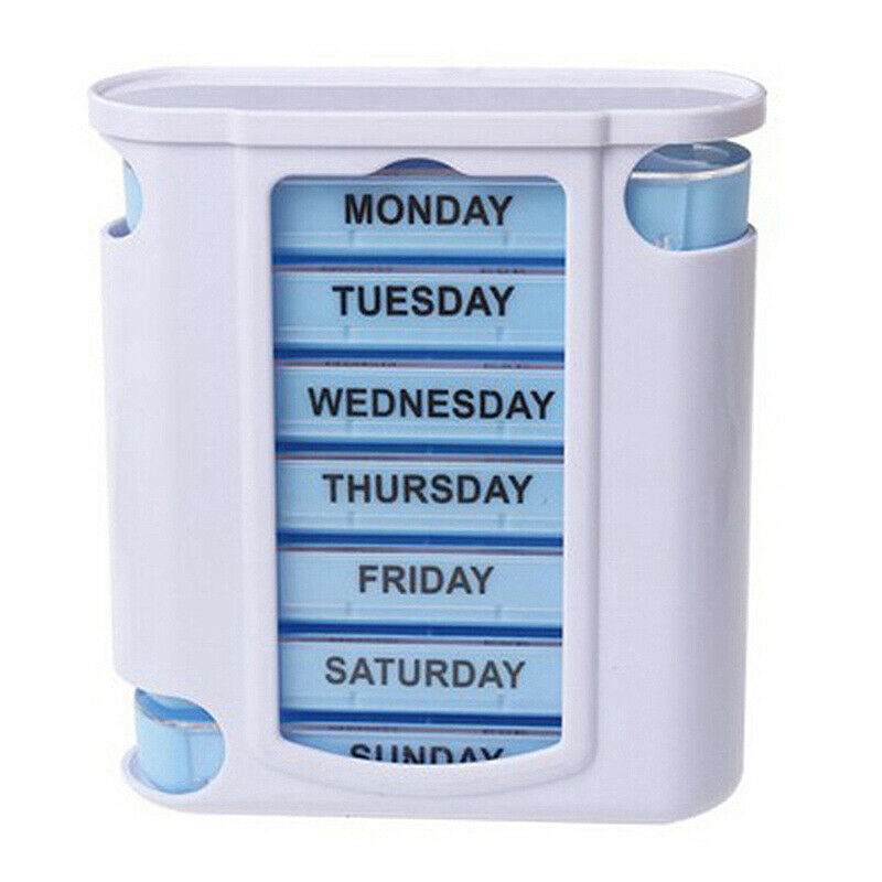 Plastic Medicine Box 28 Cell Portable Drawer Moisture-Proof Organizer Conta X9G2