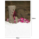 Christmas Background Fabric Tablecloth Photo Studio Family Home Party Decor A