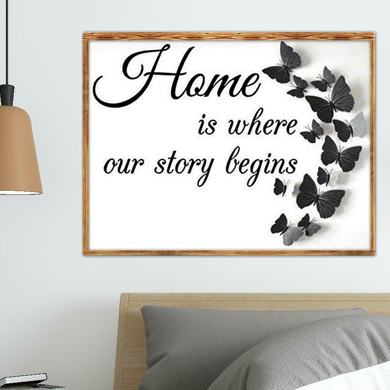 5D DIY Full Drill Diamond Painting Butterfly Cross Stitch Embroidery Crafts