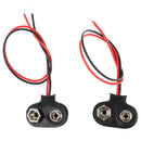 10pcs T type 9V Battery Snap Connector clip Lead Wires holder Line length 15C-