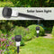 10x LED Solar Lawn Lamp Outdoor Garden Yard Bollard Light (White Light) A