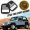 1 Pair Metal Rear Tail Light Guards Covers for Jeep Wrangler TJ 1997-2006