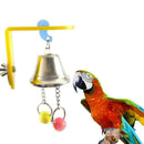 Bite Parakeet Beads Parrot Bell Toys Birds Chewing Funny Hanging Cage P0W3 V3D7