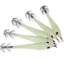5PCs luminous shrimp fishing lures squid baits  night lures fishing tackles  uW