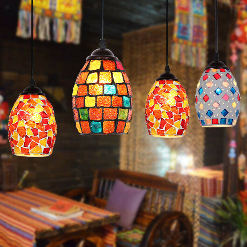 Retro Colorful Ceiling Pendant Lamp Light Chandelier Shades Lampshades