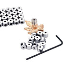 100 Pieces 6 x 5 mm Pin Keepers Pin Locks Pin Backs Locking Clasp with Wren X2D4