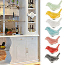3 x Cute Bird Ceramic Drawer Kitchen Cabinet Cupboard Pull Handle Door Knob Pink