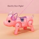 Electric Walking Pig Music Interactive Toys LED Light For Kids Gift Random Color