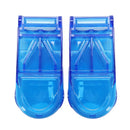 2 pcs Mini Useful Portable Storage Box Medicine Pill Holder Tablet Cutter S K9N4
