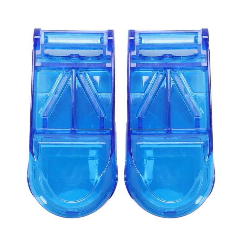 2 pcs Mini Useful Portable Storage Box Medicine Pill Holder Tablet Cutter S K9N4