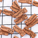 50 X Wooden Buttons Handmade Tags DIY Sewing Craft 2 Holes Flat Buttons CA