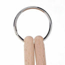 Mini Drum Sticks Keychain Wood Drumsticks Percussion Key Ring Chain Keyring D6J7