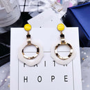 Fashion Women Hollow Round Geometric Dangle Drop Ear Stud Earrings Jewelry Del