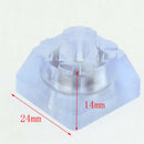 8pcs Transparent Furniture Pads Non Slip Square Desk Chair Sofa Table Feet Pads