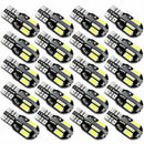 20x Car T10 Super Bright LED Canbus Error Free Light Bulbs 8SMD 5730 168 194 W5W