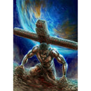5D DIY Full Drill Diamond Painting Cross Religion Embroidery Kit (LG096)