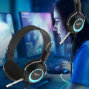 CT-677 3.5mm Wired Gaming Headphones Bass Over-Ear Ergonomic Headset w/ Mic
