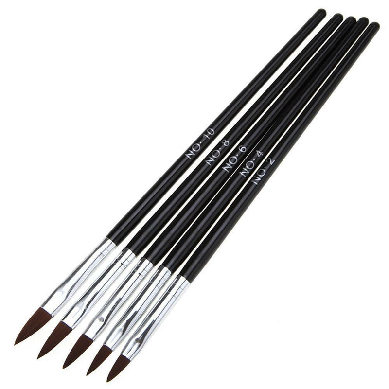 5 Ppcs Kolinsky Sable Brushescrylic Nail Brushfessional Nailrt To New