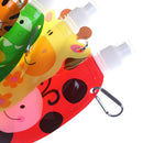 360ml Eco friendly foldable cartoon travel drink bottle safe for kids childrenJR