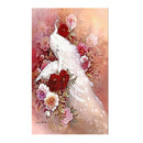 Wall Gift Hotel 5D DIY Diamond Painting Set Canvas White Peacock Home Decor