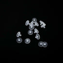 100 Pack Clear Plastic Earring Backs Clutch Earring Pad M5P3