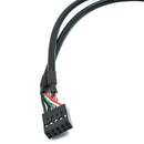 (2-Pack) 30CM 10 Pin Motherboard Female Header to 2-Port Dual USB 2.0 Femal