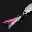1pc New 55mm 15g Leech Spoon Paillette Fishing Lure Stosh Crank Bait Treble Hook