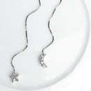 of ladies delicate stars and pendant earrings long earrings gift