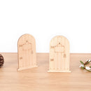 5pcs Wooden Christmas Fairy Door Embellishments Craft Ornaments##FBES