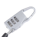 1PC Bicycle Helmet Wire Rope Code Lock Outdoor Mountain Bike Rope PadlockSEAU