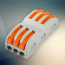 10pcs Mini Fast Wire Connectors Universal Compact Wiring Push-In Terminal Block