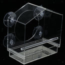 Acrylic Bird Seed Container Feeder For Birds Cage Weatherproof Birding