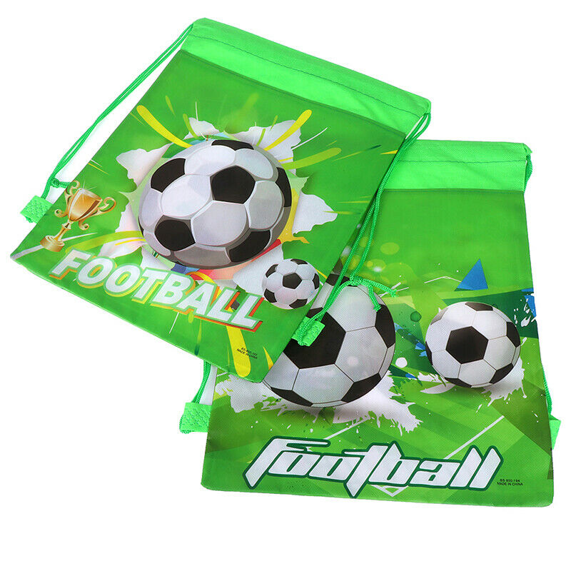 Football non-woven drawstring bag backpack kids travel school decor gift bags ME