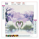 4 Pack Swan DIY 5D Diamond Painting Kits Full Drill Cross Stitch Home Decor