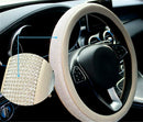 Luxury Crystal Diamond Car Steering Wheel Cover with PU Leather Bling Bling P8H5