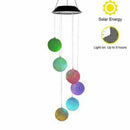1pcs Hanging Solar Powered Color Changing LED Wind Chimes Lamp Garden Outdoor