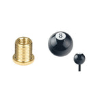 Black 8 Ball M12X1.25 Shift Knob Shifter Lever Selector with M8x1.25 Nut